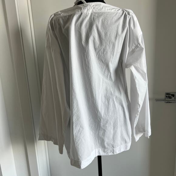 J Crew Flawed Ciel Top Womens Large White FLAWS - Picture 3 of 15